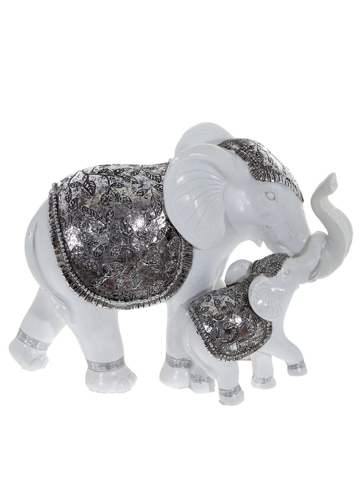 Фигурка декоративная Remecoclub Слоны из полимера, 16x22x10 см