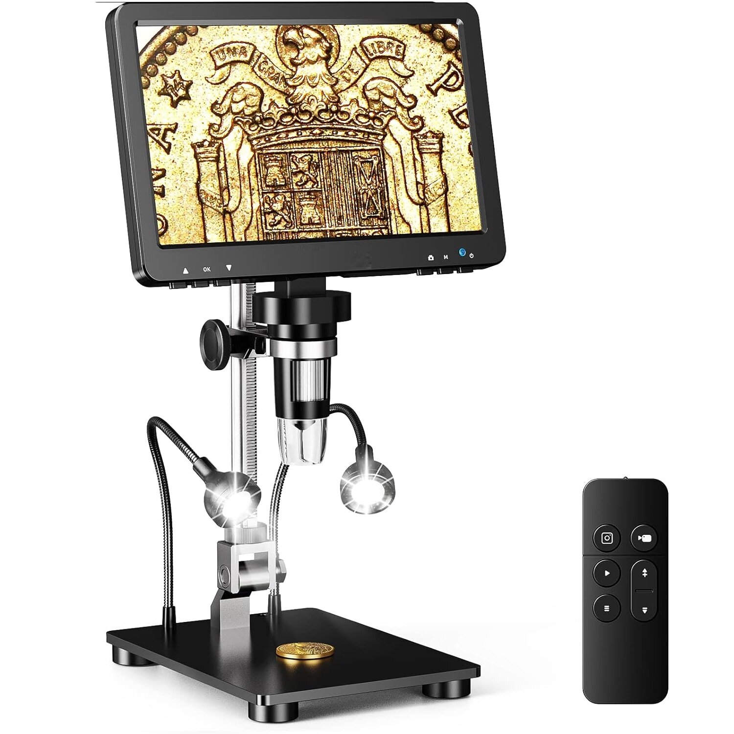 Цифровой микроскоп 7" 1200X, HD, 16MP