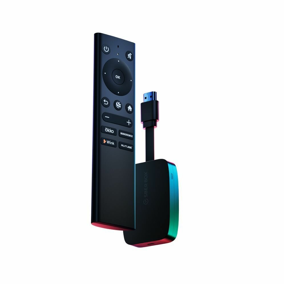 Цифровая смарт ТВ-приставка SberBox, Медиаплеер для телевизора с WiFi, HDMI, голосовым управлением, музыкой, Smart tv тв-приставка сбер box, Телевизионная медиаприставка