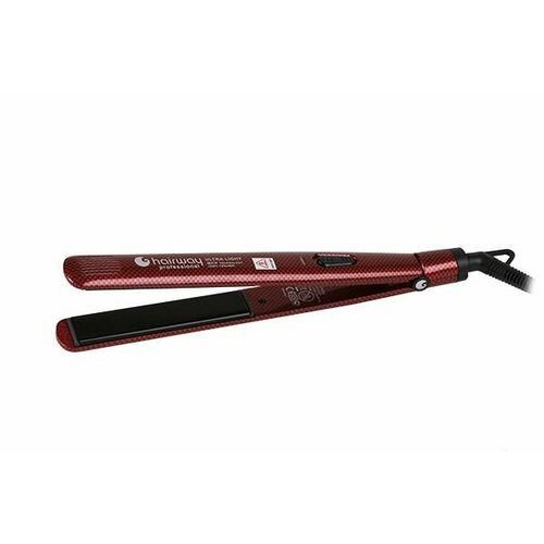 Hairway Щипцы-выпрямители Ultra Light MCH Ionic Ceramic, красные 170 W щипцы hairway 04093 mch technology ionic ceramic