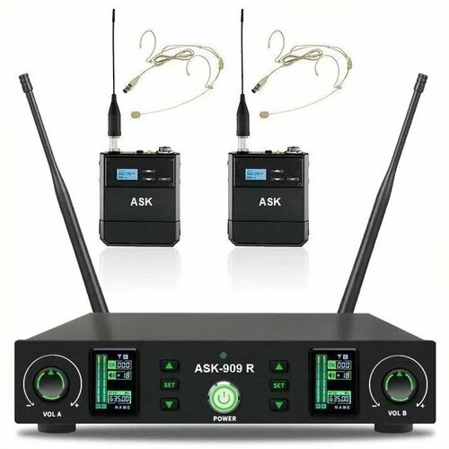 Вокальная радиосистема для гарнитур ASK 909R adf4351 rf signal source 35m 4 4g with cavity phase locked loop pll supports sweep frequency hopping