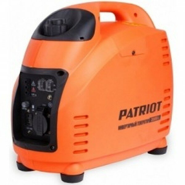 Patriot Генераторы Генератор инверторный PATRIOT 2000i 474101035 {Двигатель 4т, АИ-92, 72сс, мощность рабочая/максимальная -1,5/1,8 кВт, объём бака - 3,6 л, 1 розетка Euro 16A, вес 18,5 кг}