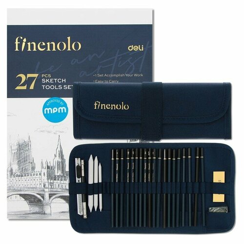 Набор художественный Finenolo 27 предметов в пенале-скрутка 2600₽