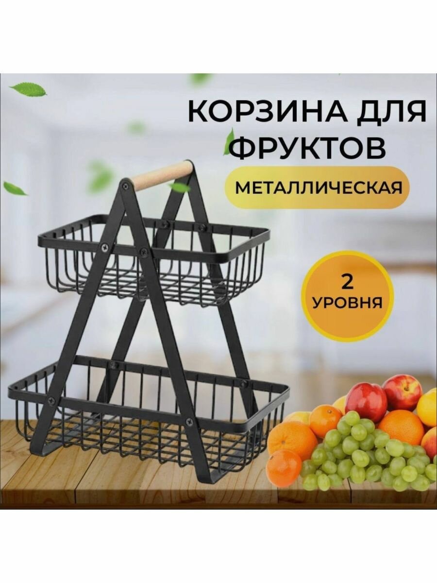 Корзина для фруктов металлическая