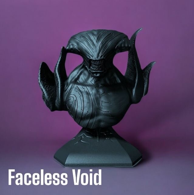 Модель-бюст персонажа Faceless Void, дота, сувенир, в подарок, для раскрашивания
