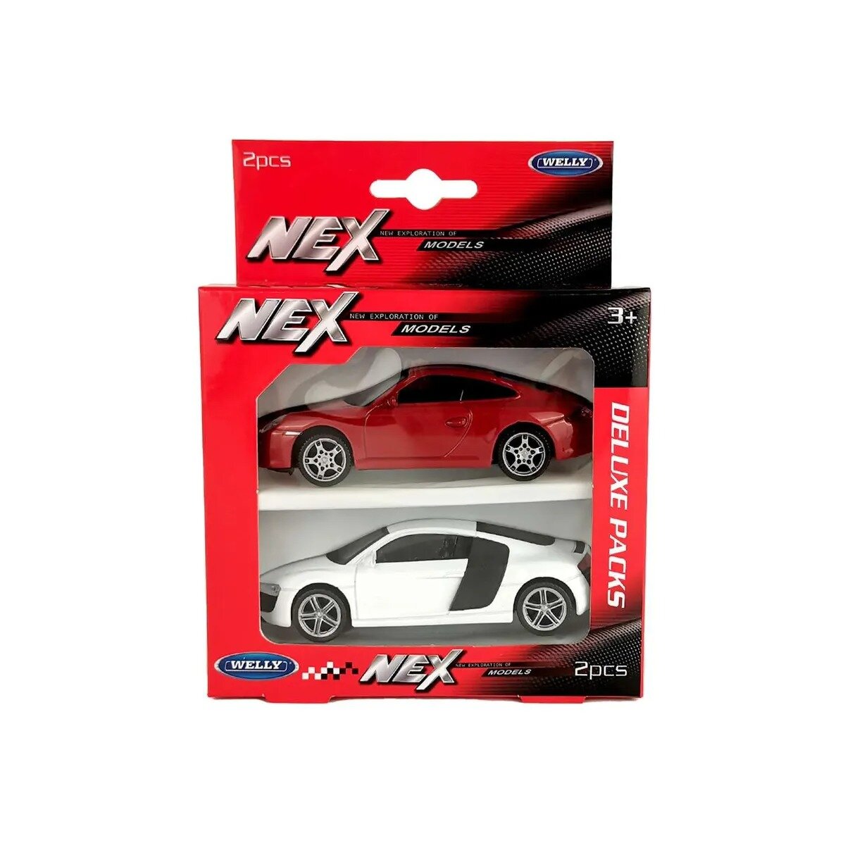 Набор WELLY 1:43 Porsche 911 Carrera S и Audi R8 Coupe 2 шт.