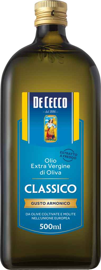Масло оливковое DE CECCO Classico нерафинированное, 500мл