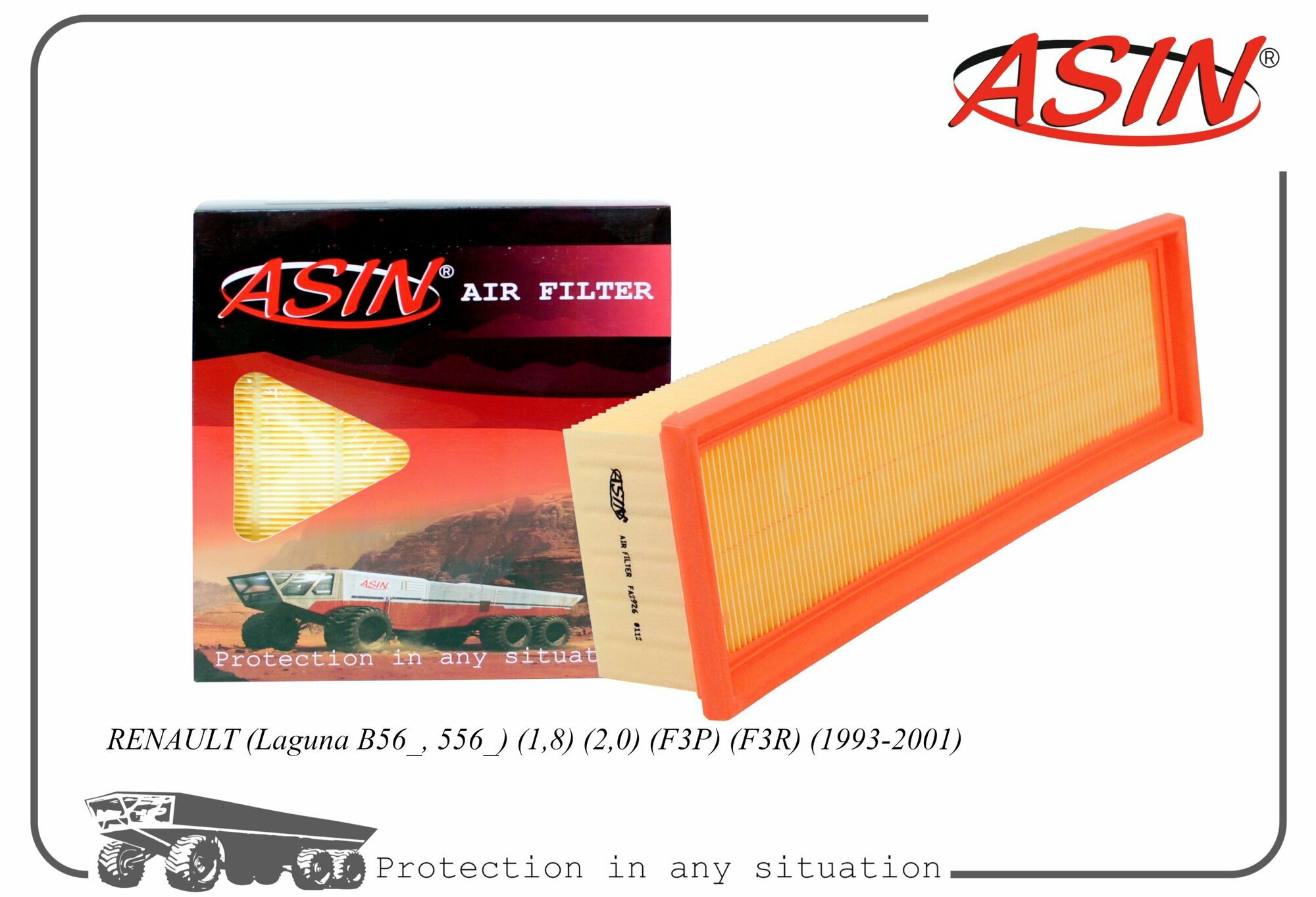 Фильтр воздушный 7701037111/ASIN. FA2926 для RENAULT Laguna B56_, 556_ 1,8 2,0 F3P F3R 1993-2001