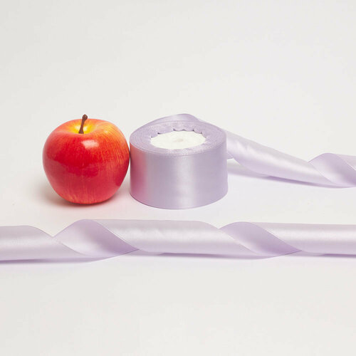 Лента атласная светло-сиреневая 50мм х 22м - 1шт.