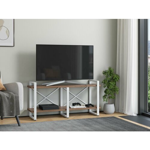 Тумба под ТВ Айсберг Лофт 120 белыйдуб крафт табак 7490₽