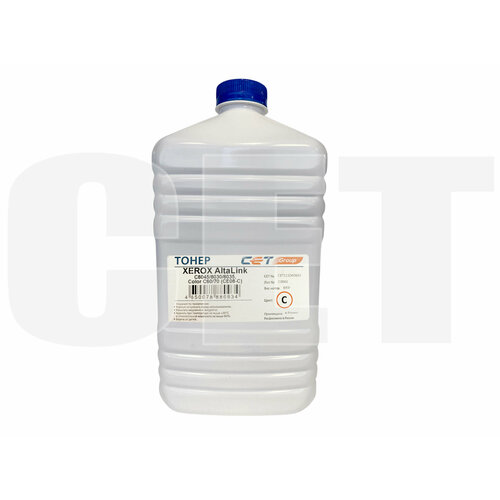 Тонер CET CE08-C бутыль 630 г, голубой (CET111040630)