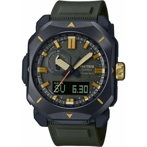 Наручные часы CASIO PRW-6900Y-3E, черный, зеленый