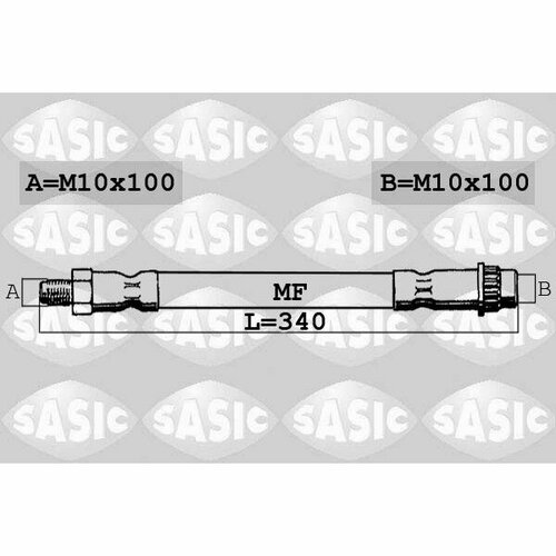 Тормозной шланг, SASIC SBH0287 (1 шт.)