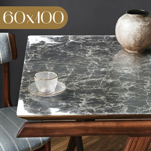 Скатерть на стол силиконовая гибкое стекло 60x100 см