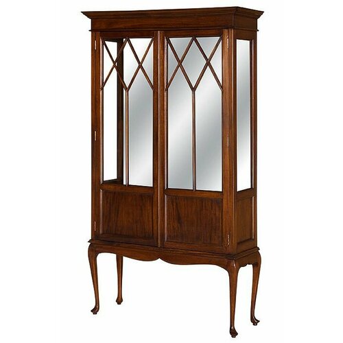 фото Витрина для посуды domkorleone из красного дерева (mahogany wood), цвет орех naa (светло-коричневый) дом корлеоне
