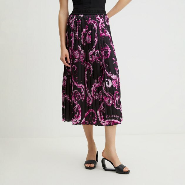 Юбка Versace Jeans Couture размер 40 черный/розовый