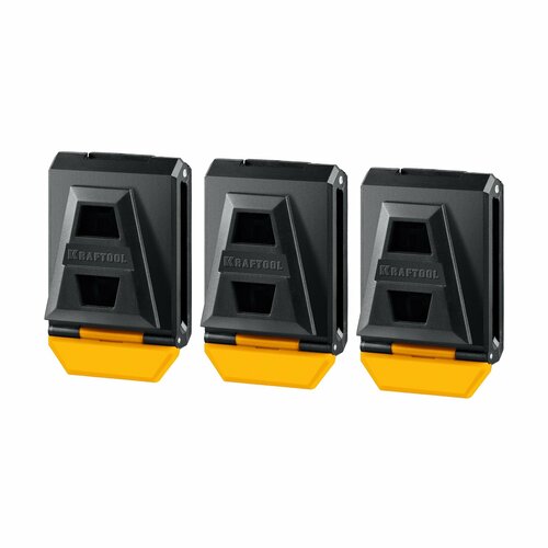 Клипсы пластиковые KRAFTOOL KC-3 для системы быстрого крепления FastClip 3 шт 38779 820₽