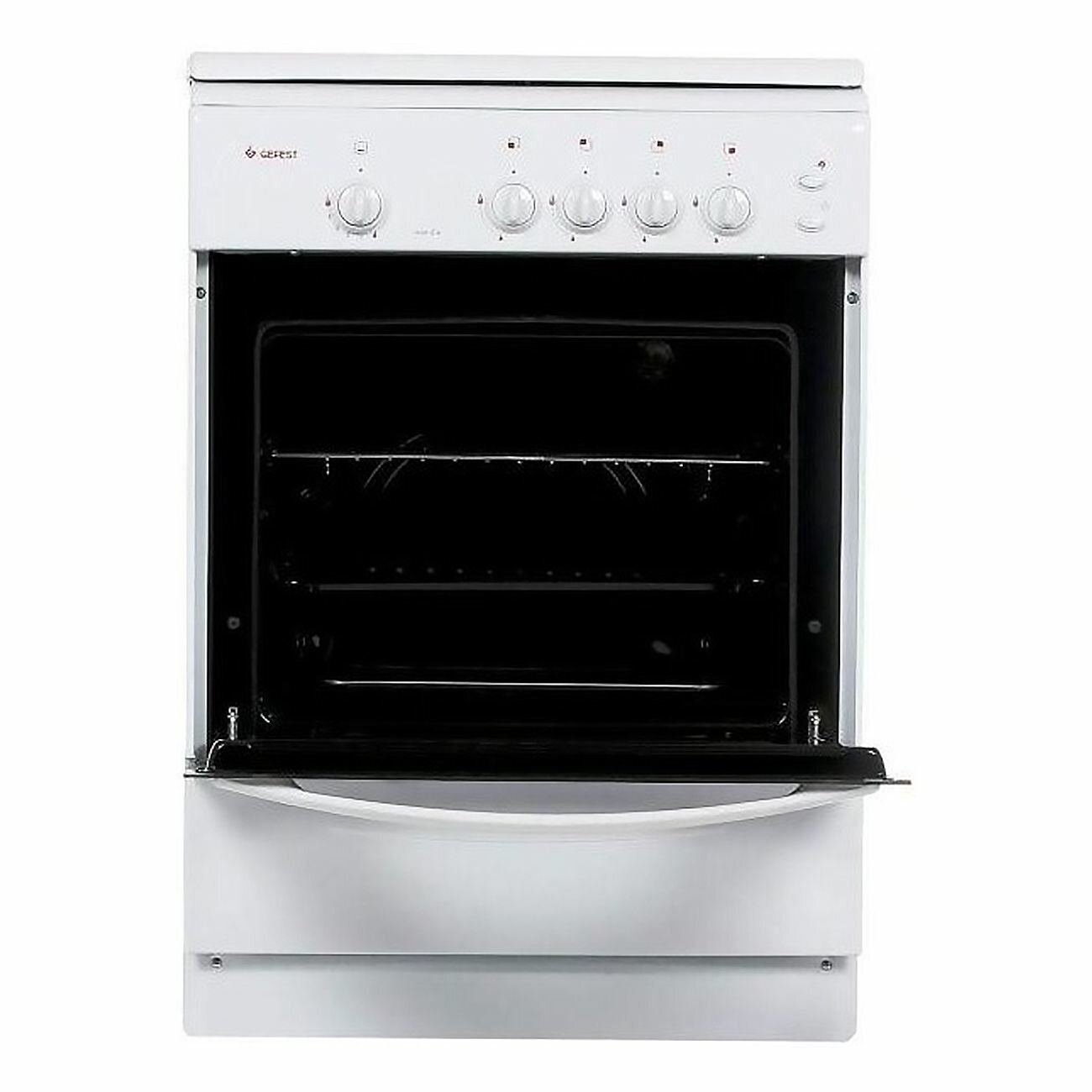 Газовая плита Gefest 1200 С6, 4 конфорки, 63 л, с электроподжиг, стальные решетки