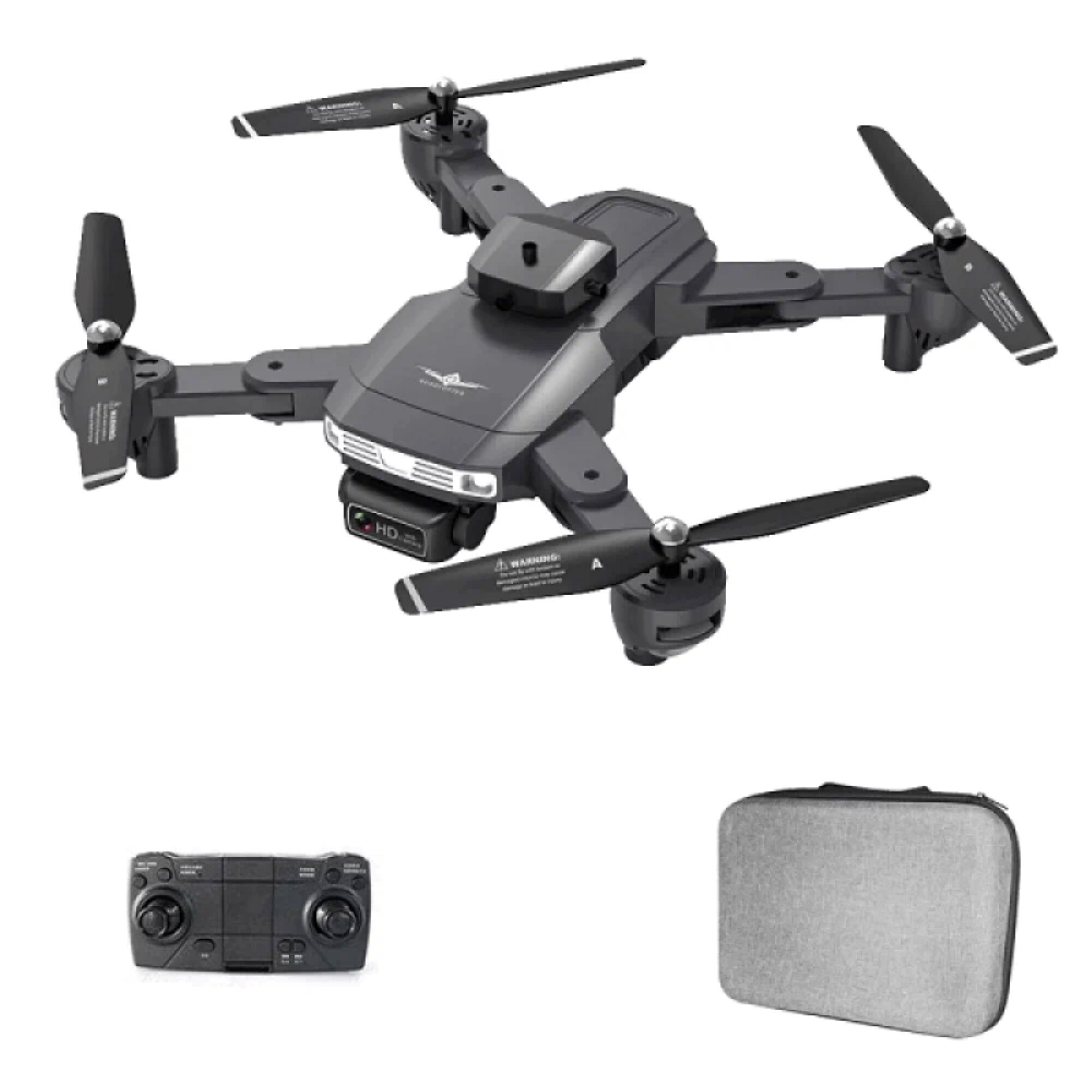 Квадрокоптер KFPlan KF617, автопилот, HD-камера, дальность 500м, черный с серым