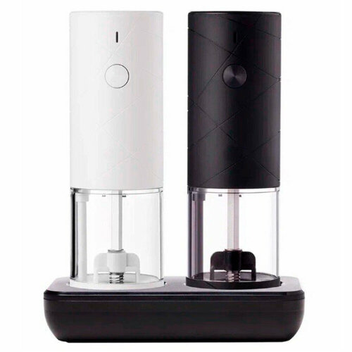 Набор из двух электрических мельниц HuoHou для специй с подставкой HU0275 Black-White 3500₽