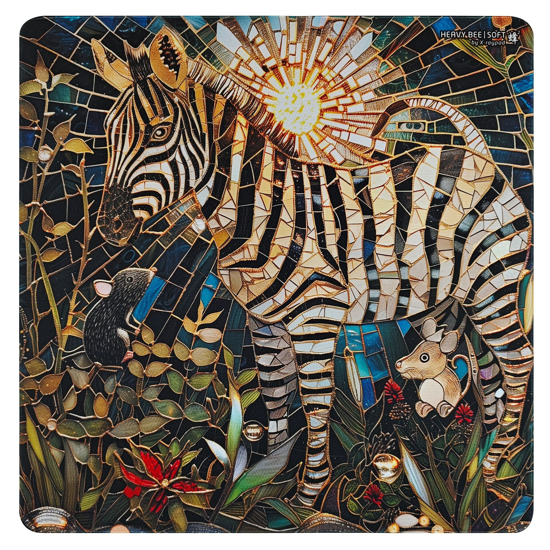 Коврик для мыши X-raypad Heavy Bee Garden - Soft XL Square (500x500x4мм)