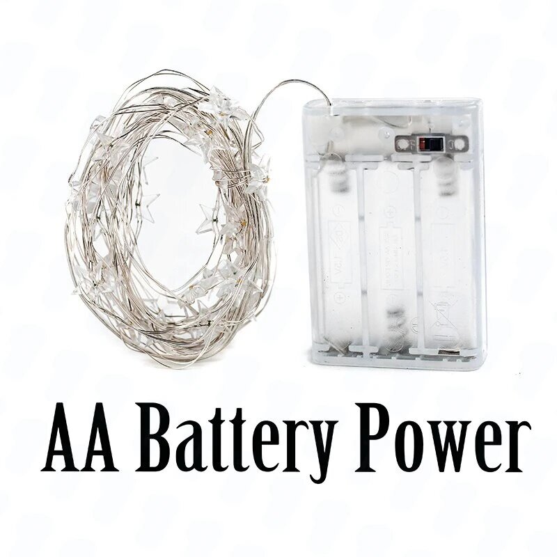 Светодиодная гирлянда со звездами PDQ 6 метров