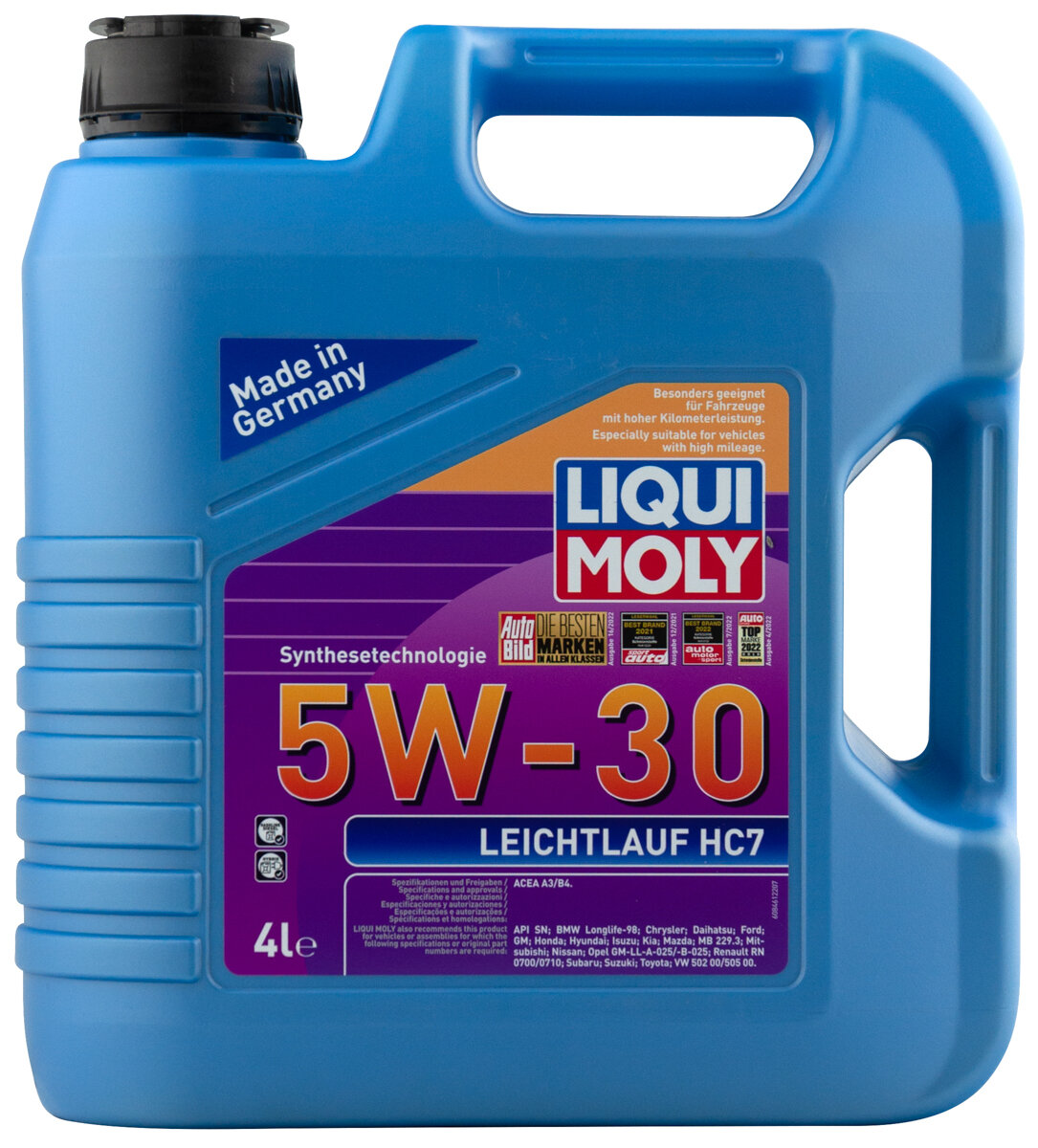 LIQUI MOLY Моторное масло Liqui Moly Leichtlauf HC 7 5W30 hc-синтетическое 4л