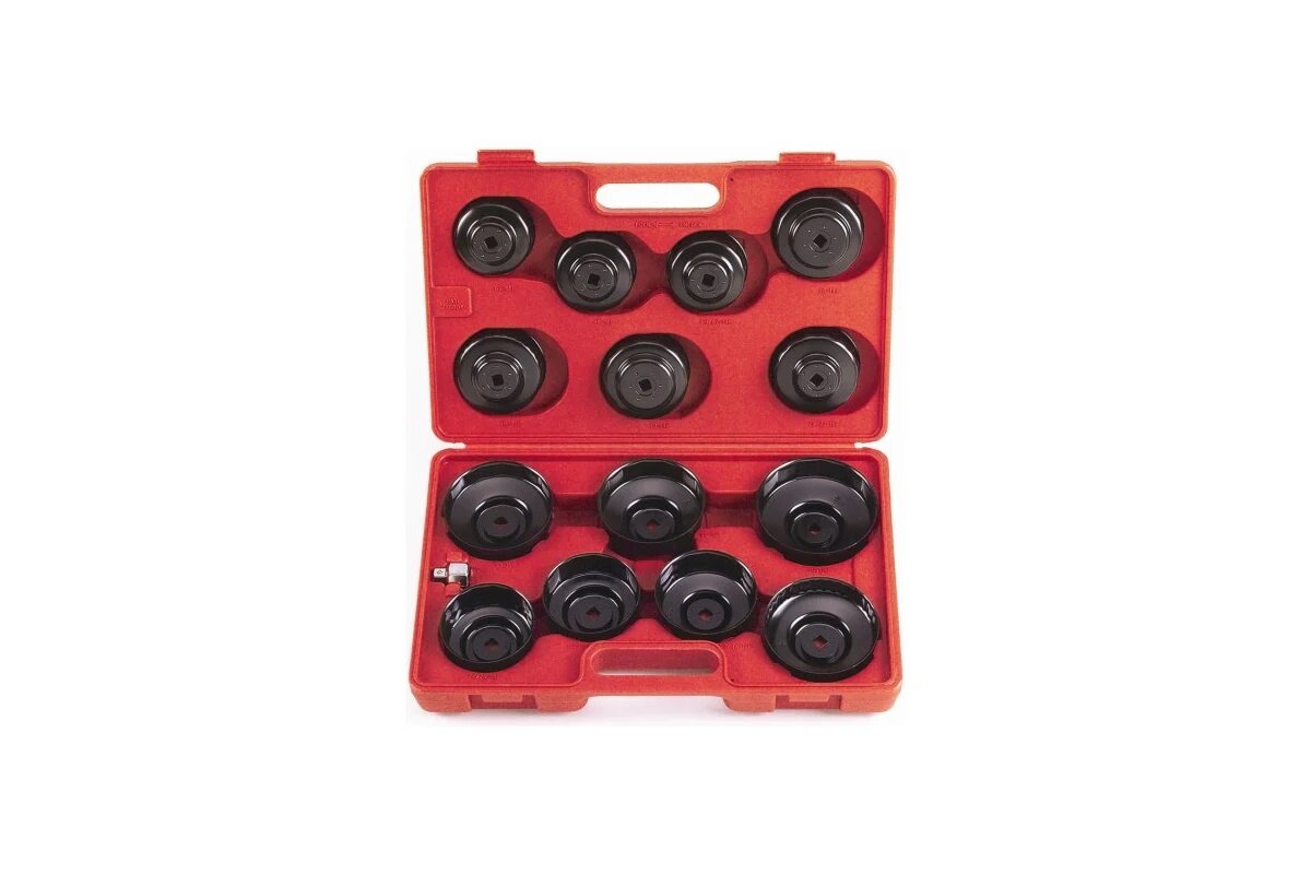 FORCE Набор съемников маслянных фильтров 65 мм-100 мм 15 пр. кейсе F-61915 F-61915