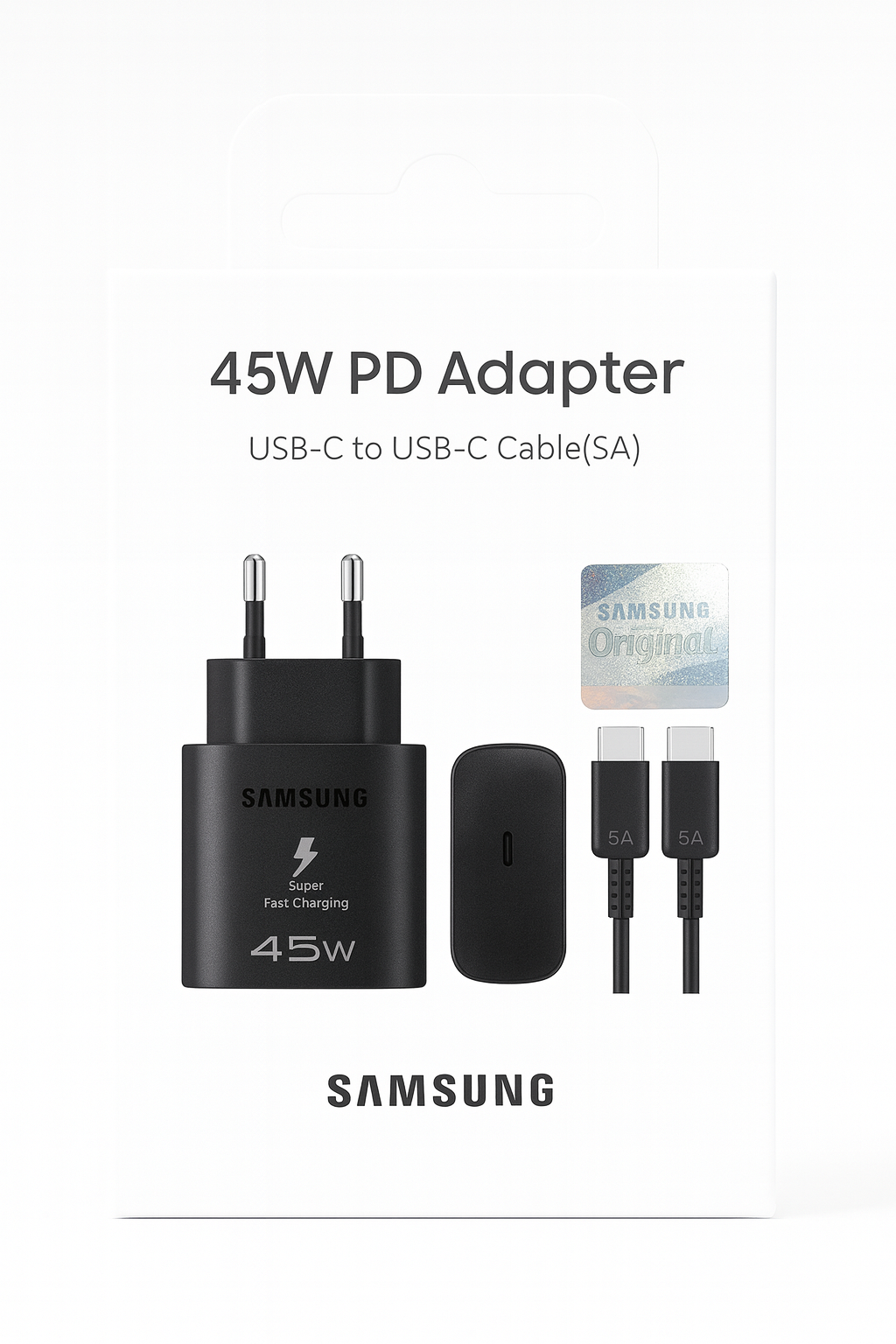 Адаптер питания Samsung 45 Вт — зарядное устройство USB-C — USB-C (Lux) — фото 1