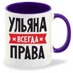 Кружка УЛЬЯНА всегда права - изображение