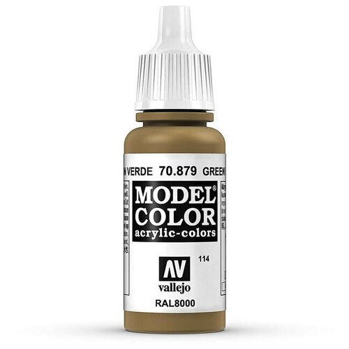 Краска акриловая Vallejo MODEL COLOR 17ML. GREEN BROWN 70.879