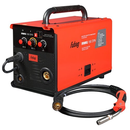 Сварочный инверторный полуавтомат FUBAG IRMIG 180 SYN с горелкой FB 250 Fubag 2207000₽