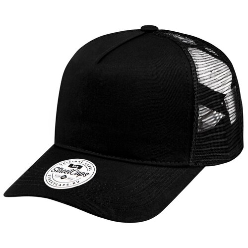 фото Бейсболка с сеткой / street caps / 401-5-1-001-003c пятипанельная однотонная хлопковая с загнутым ко (one size)