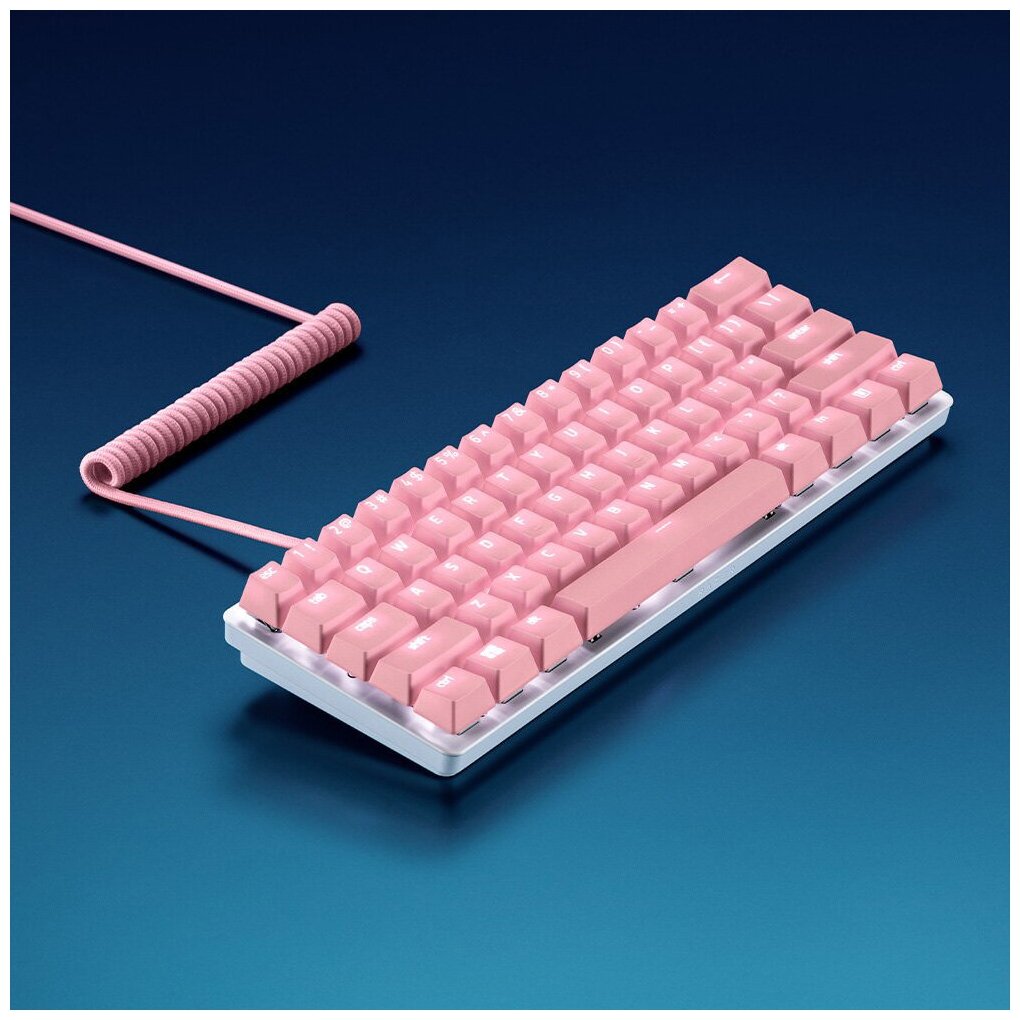 Комплект кейкапов Razer PBT Keycap + Coiled Cable Upgrade Set Quartz Pink