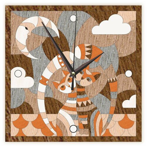 Набор для творчества часы маркетри свидание на крыше 25х25 KD0213