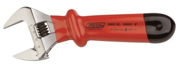 Разводной изолированный ключ Irega SWO 92 - 1000V/8", раскрытие 39мм