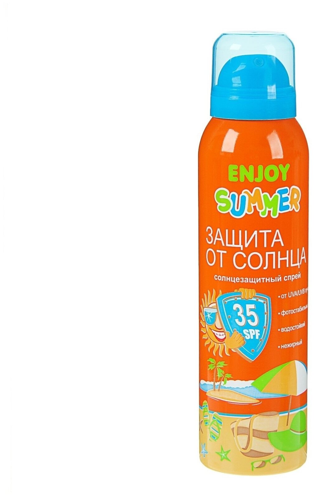 Аэрозоль солнцезащитный водостойкий Enjoy Summer SPF 35, 150 мл, с витаминами E и C