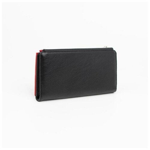 фото Кошелёк женский, 2 отдела на магнитах, цвет красный/чёрный нет бренда