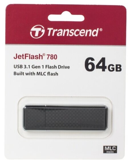 USB флешка Transcend 64Gb JetFlash 780 USB 3.1 Gen 1 (210/140 Mb/s)