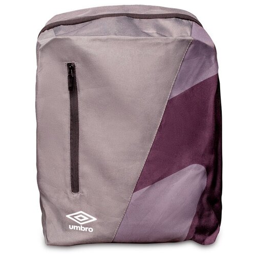 Спортивный рюкзак Umbro Team Training Backpack с одним отделением. Большой рюкзак Umbro для тренировки передним карманом на молнии, черный-белый-серый, 23 литра, 43 х 31 х 17 см