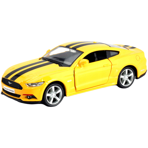 Спортивный автомобиль RMZ City Ford Mustang 2015 554029C 1:32, 13.1 см, желтый