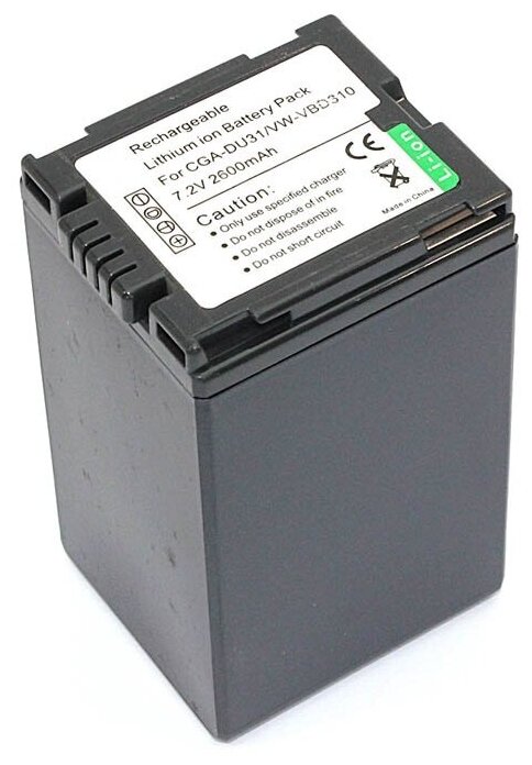 Аккумулятор для видеокамеры Panasonic CGA-DU31 VW-VBD310 7,4V 2600mAh код mb080598