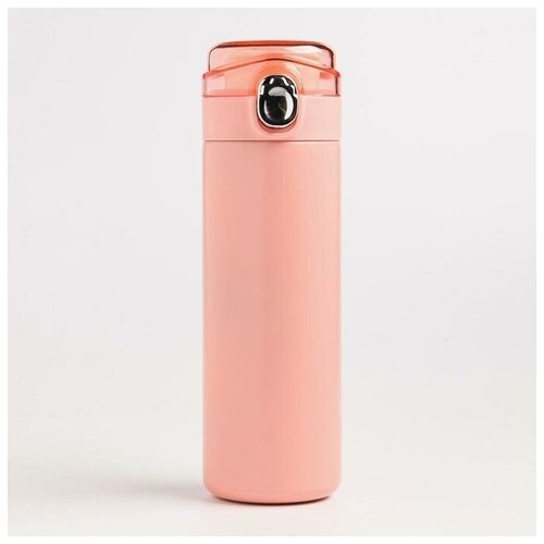 Термос, серия: Simple, 400 мл, сохраняет тепло 8 ч, 20.5 х 6.3 см, розовая