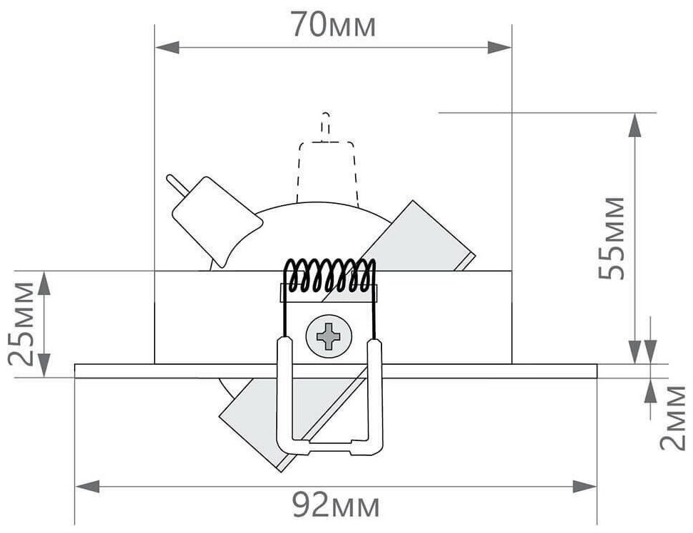 Feron DL2801 Светильник встраиваемый потолочный MR16 G5.3 32638 1 шт. - фотография № 3