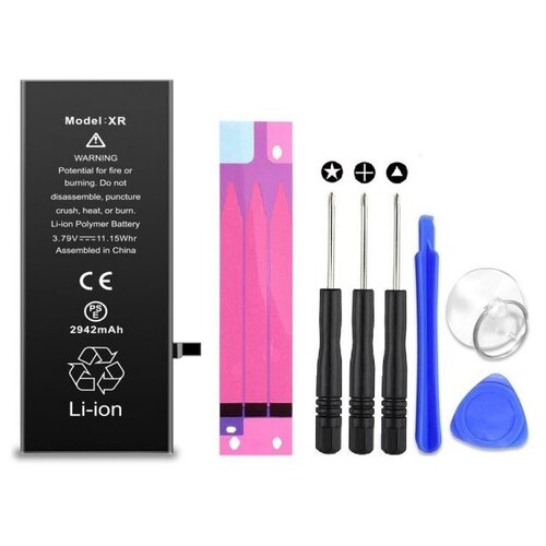 Аккумулятор для Apple iPhone XR (2942mAh) + набор инструментов для самостоятельной замены