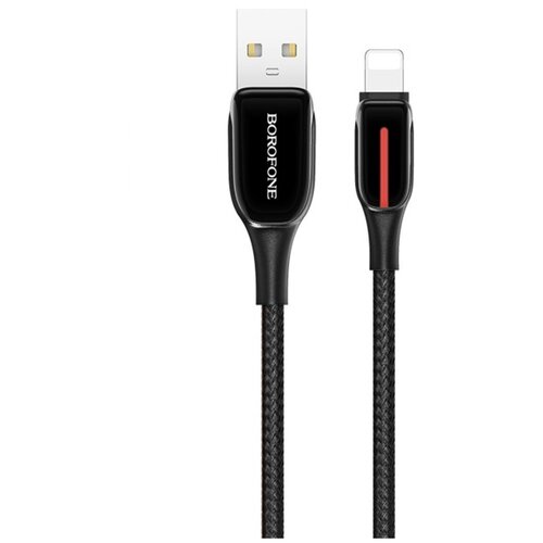 Кабель Borofone BU14 Heroic charging data cable for Lightning Black