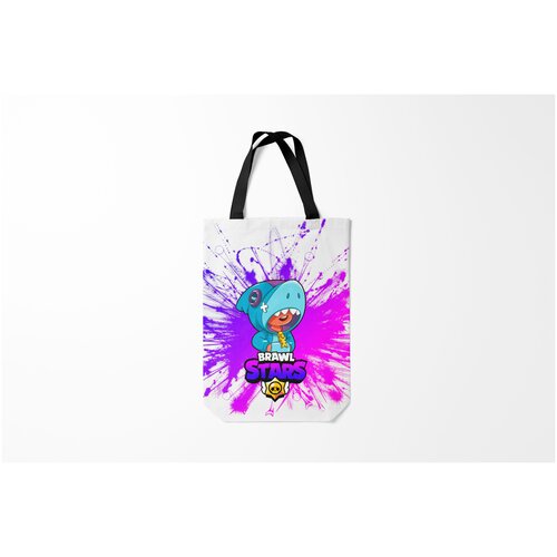 фото Сумка-шоппер / 31х42 см / геймерам / brawl stars leon shark. burnettie