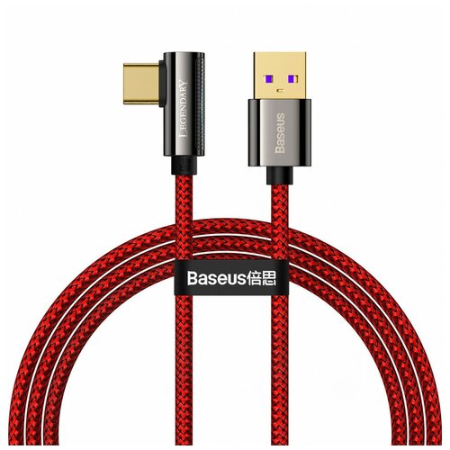 Аксессуар Baseus Legend Series Elbow Fast Charging Data Cable USB - USB Type-C 1m Red CACS000409 аксессуар baseus legend series elbow fast charging data cable usb usb type c 1m red cacs000409