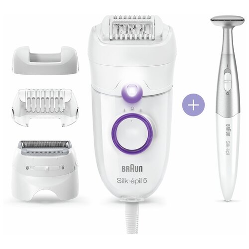 Эпилятор Braun 5-825P Silk-epil 5, white/purple