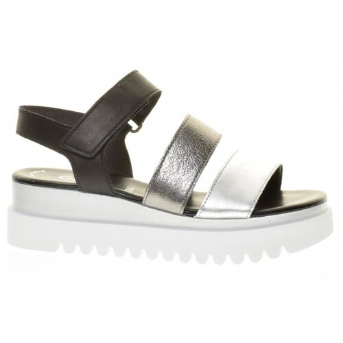 фото Босоножки gabor женские летние, размер 38, цвет серебряный, артикул 84.610.61